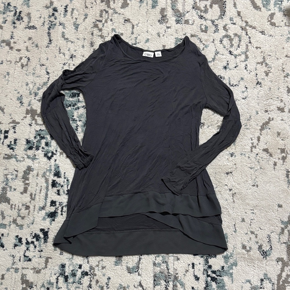 Cato Charcoal Long Sleeve Top